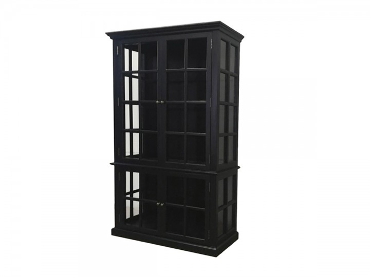 CHIC ANTIQUE MARSEILLE VITRINESKABE M/4 LÅGER SORT, produktbillede 2 af 24 hos HomeNordic