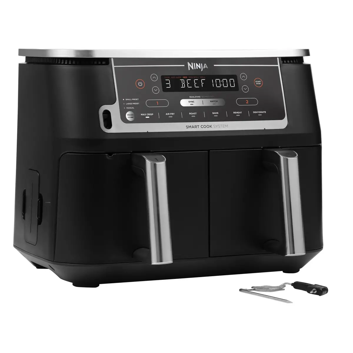 AF451EU Max Foodi Dual Zone Airfryer, Airfryers hos HomeNordic