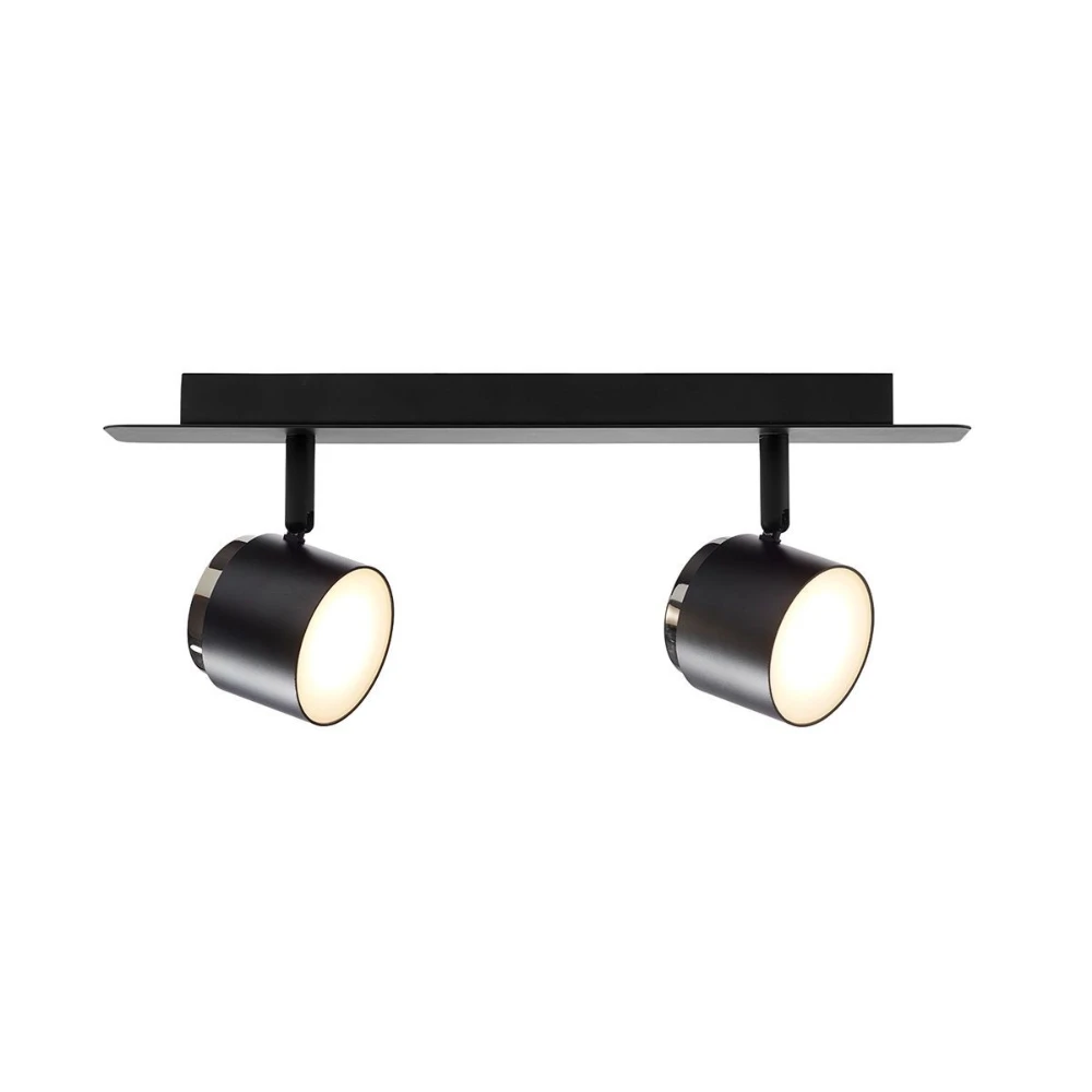TEATER LED 2-Spot Lampe 9W, 230V i Sort, Spots hos HomeNordic
