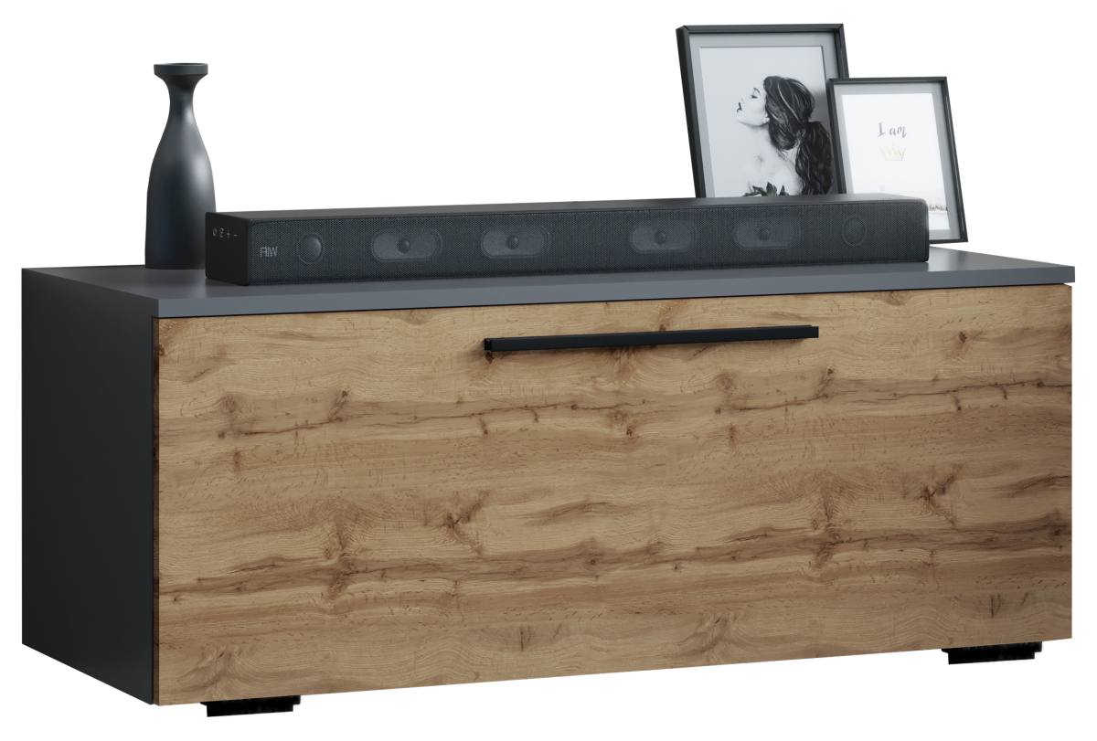VCM NORDIC Arila S TV-bord, m. 1 låge og 2 rum, produktbillede 3 af 5, TV-borde hos HomeNordic