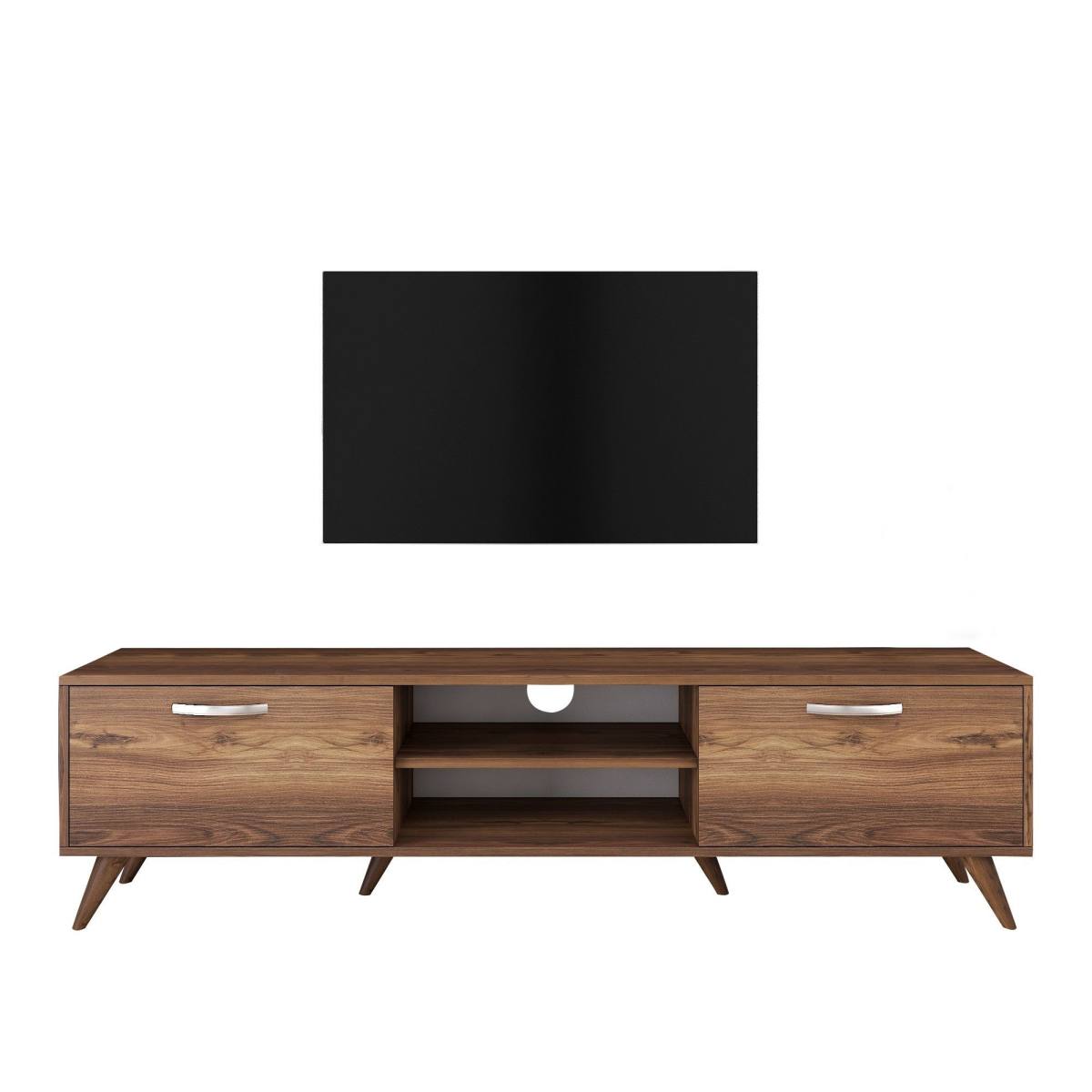 NORDVÄRK A9 TV-bord, m. 2 låger og 1 hylde, produktbillede 4 af 11, TV-borde hos HomeNordic