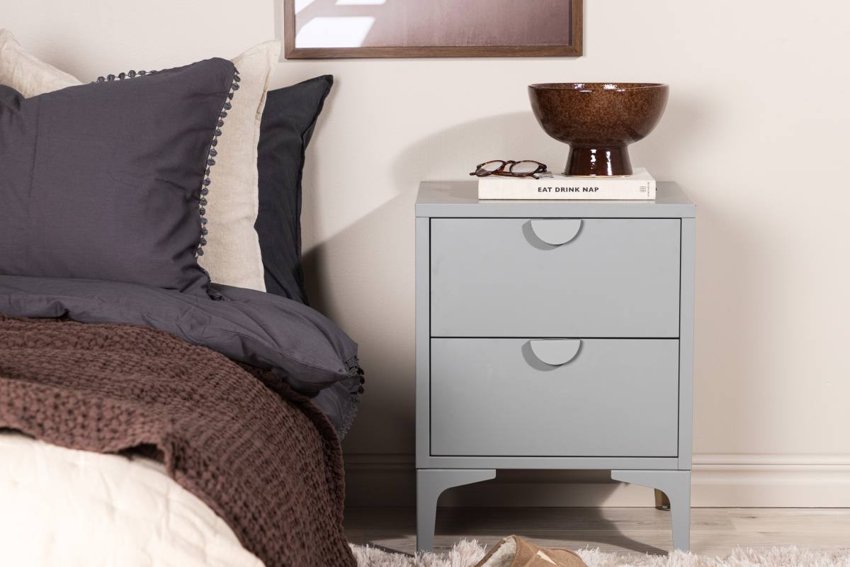 VENTURE DESIGN Piring sengebord, m. 2 skuffer, produktbillede 14 af 14, Sengeborde hos HomeNordic