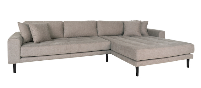 Riviera lounge sofa stengrå, højrevendt Længde på 290 cm, produktbillede 2 af 5, Sofaer hos HomeNordic