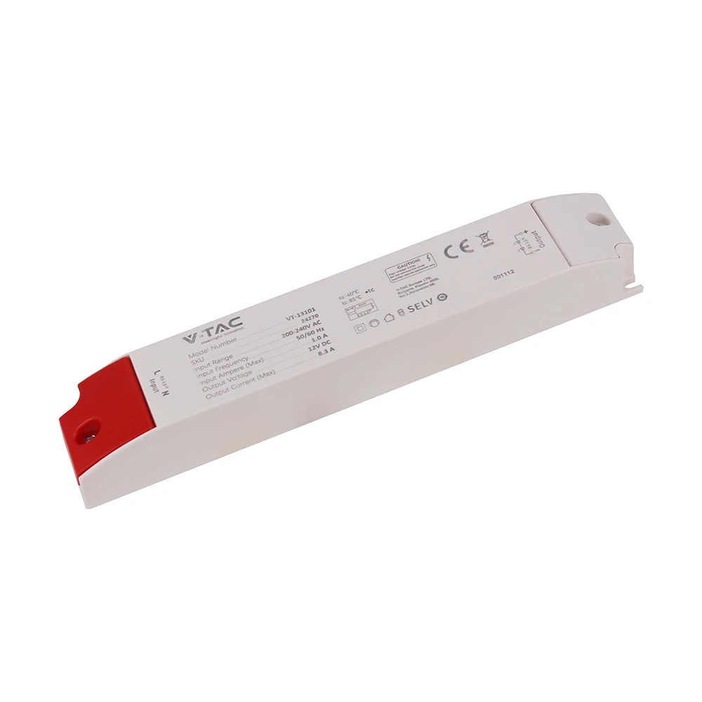 100W / 12V DC strømforsyning til LED strips, Strømforsyninger hos HomeNordic