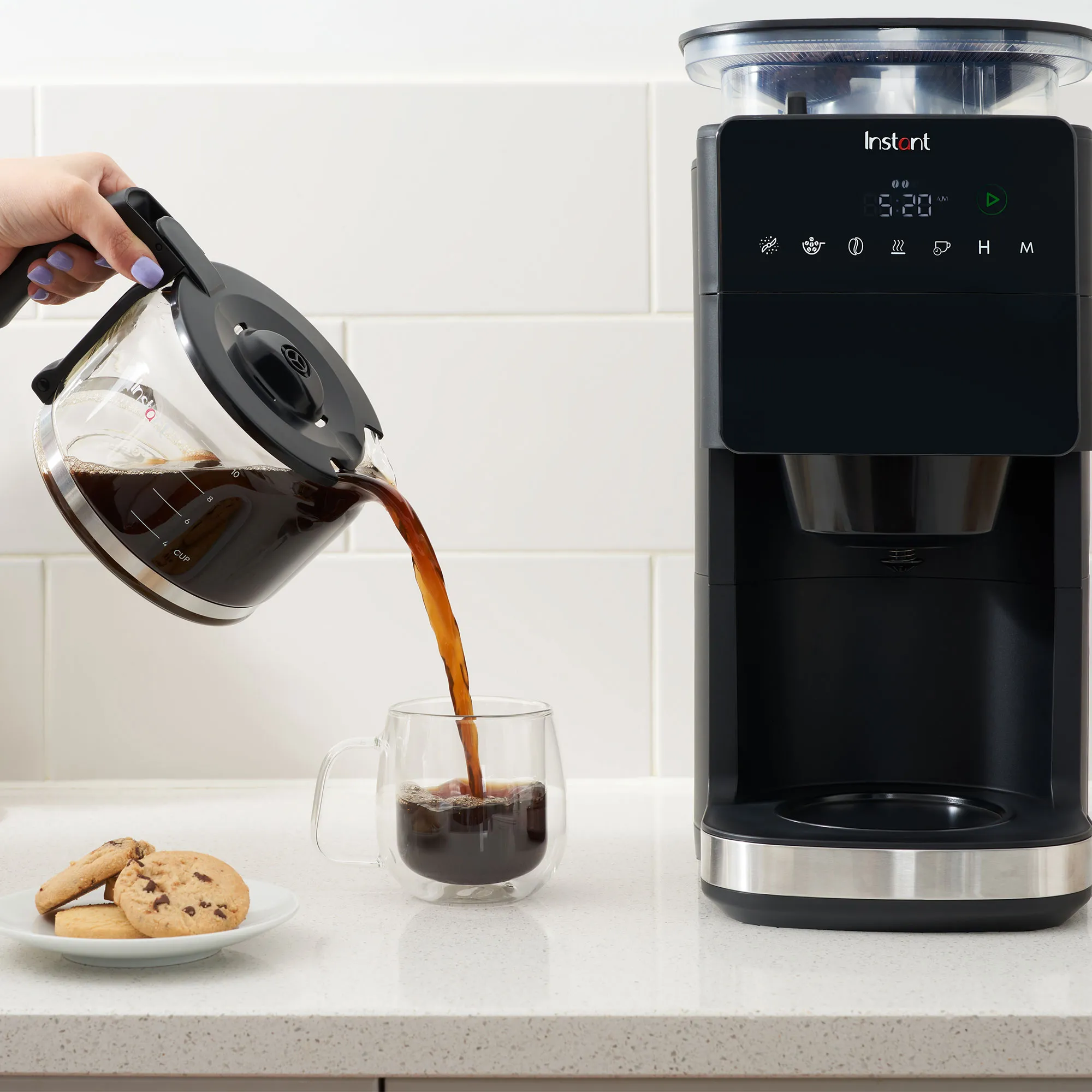Instant Kaffemaskine, sort, produktbillede 2 af 5, Kaffemaskiner hos HomeNordic