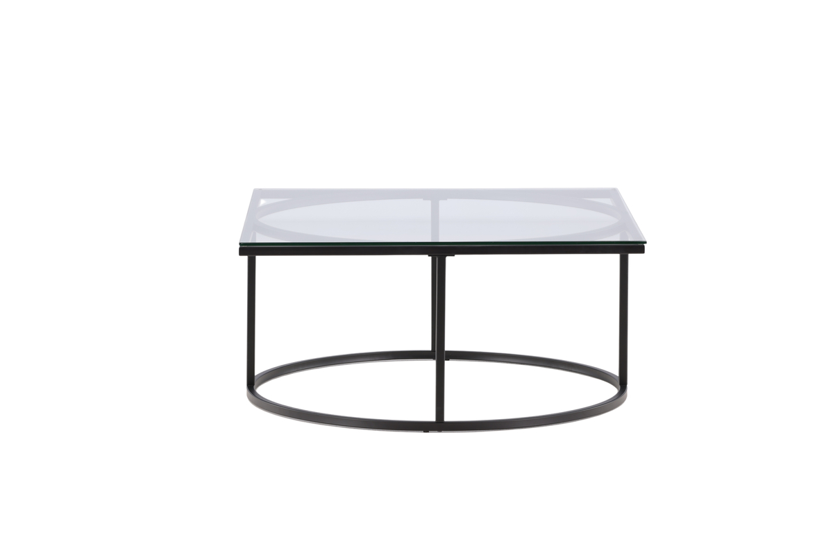 Plexus - Sofabord i glas og metal, 90 x 90 cm, produktbillede 6 af 7, Moderne designs hos HomeNordic