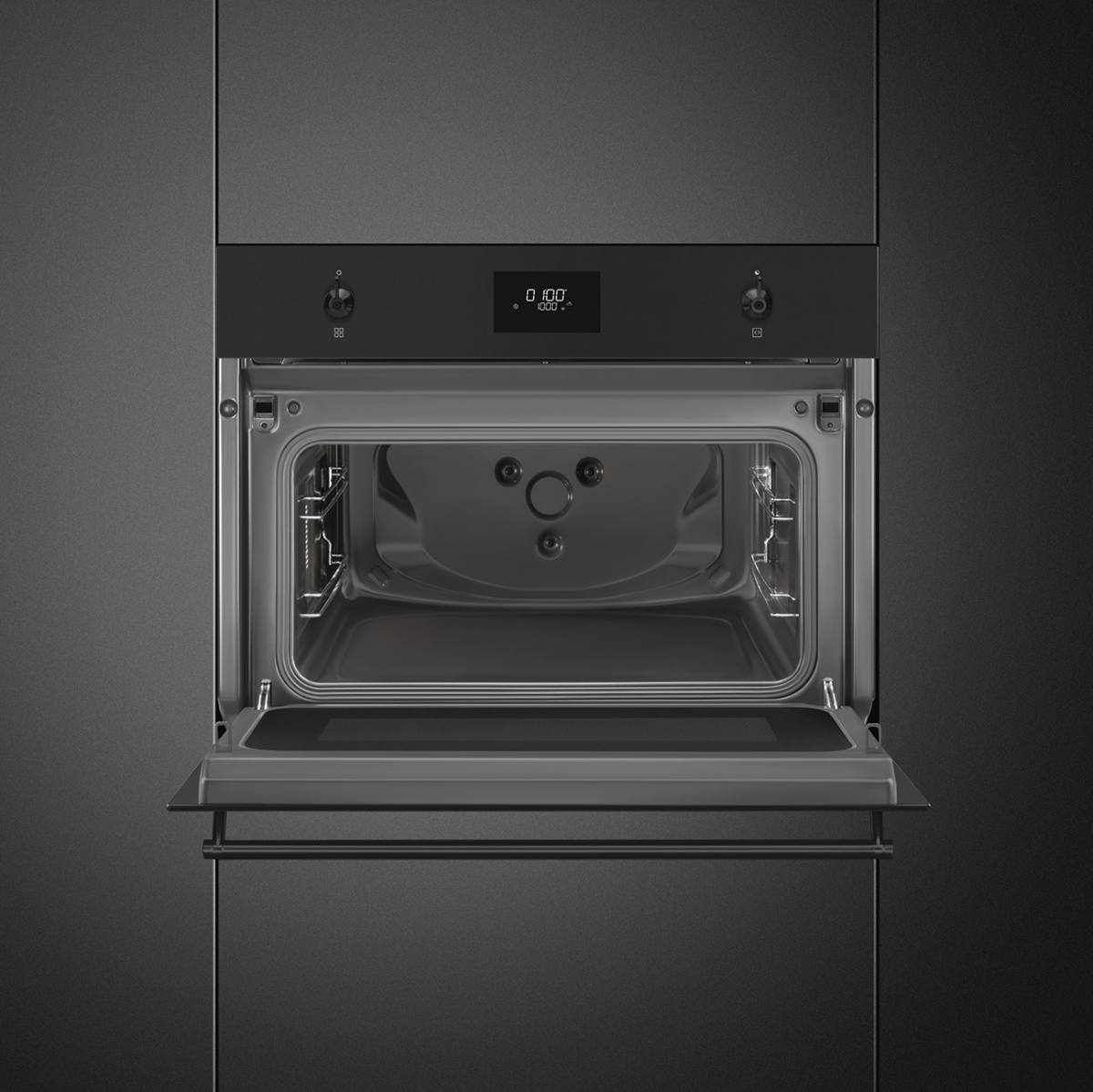 SMEG Indbygningsmikroovn SO4301M0N, produktbillede 4 af 8, Ovne hos HomeNordic
