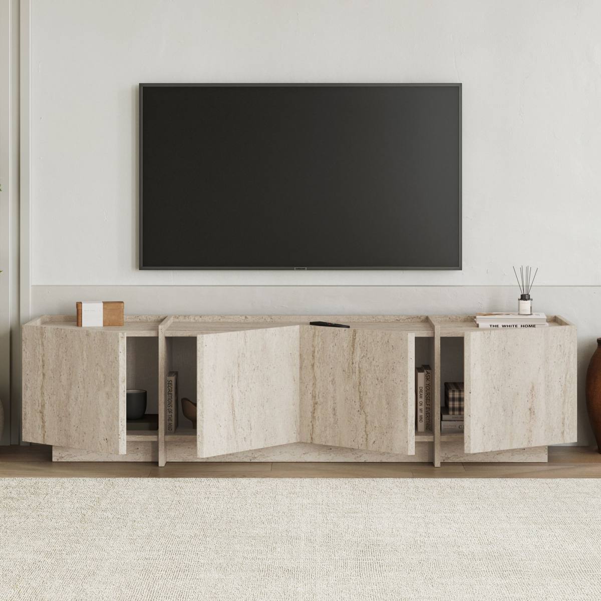 FUNZI LIVING Lowen TV-bord, m 4 låger, produktbillede 7 af 9, TV-borde hos HomeNordic