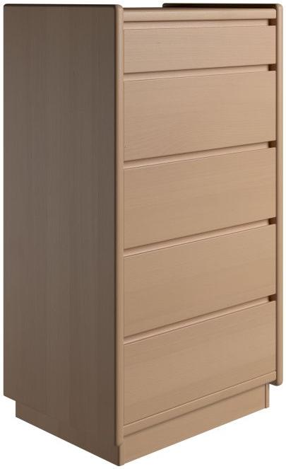 Krone kommode 50 cm bred med 5 skuffer i bøgefiner, Kommoder hos HomeNordic