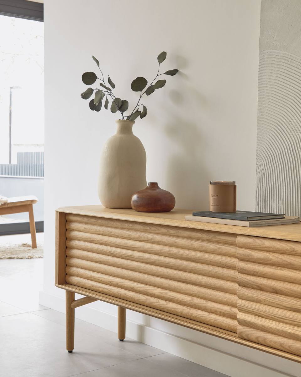 KAVE HOME Lenon TV-bord m. 2 skydelåger, produktbillede 13 af 13, TV-borde hos HomeNordic