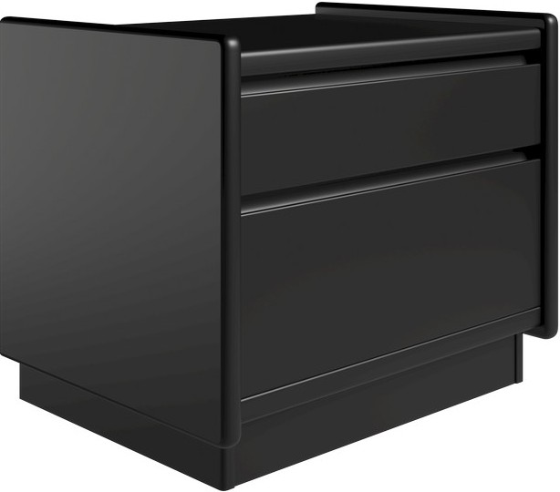 Krone sengebord 50 cm bred lakeret med 2 skuffer, Sengeborde hos HomeNordic