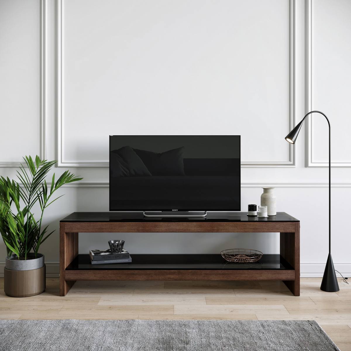 NORDVÄRK TV301 TV-bord, m. 1 hylde, produktbillede 4 af 5, TV-borde hos HomeNordic