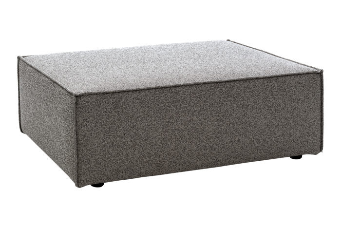 Muki Ottoman. Smokey grey. W81 D100 H75 cm, Puffe hos HomeNordic