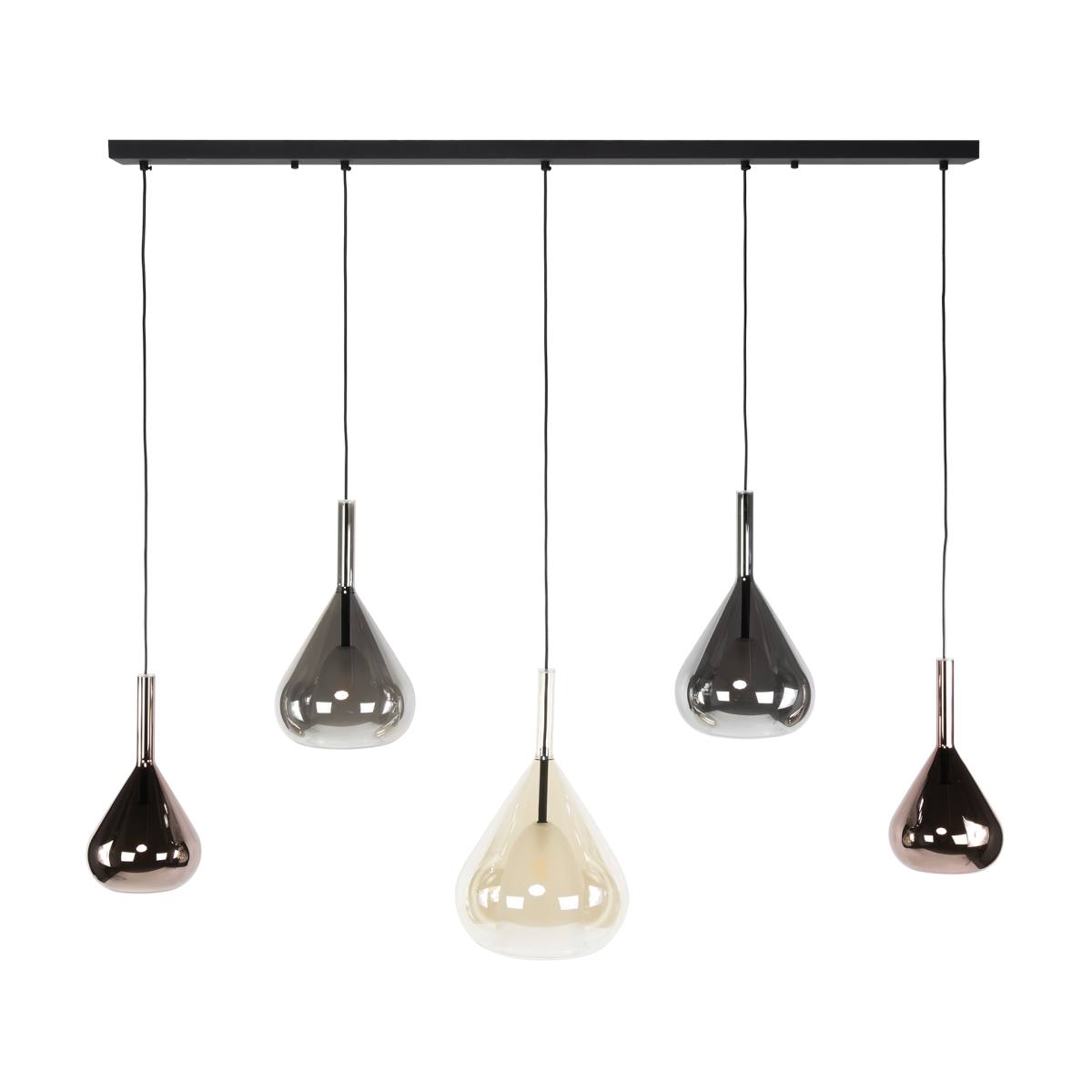 Blast - Loftlampe med fem dråbeformede glaskupler – billede 2