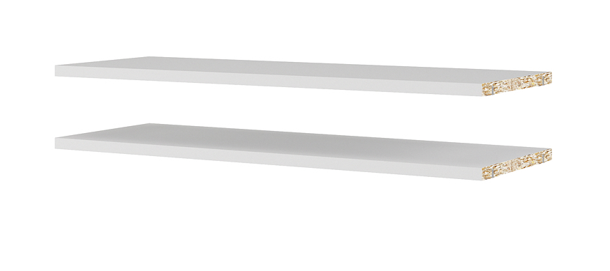 Alfa hyldepakke 2 stk hylder til bred Alfa bogreol, Bogreoler hos HomeNordic