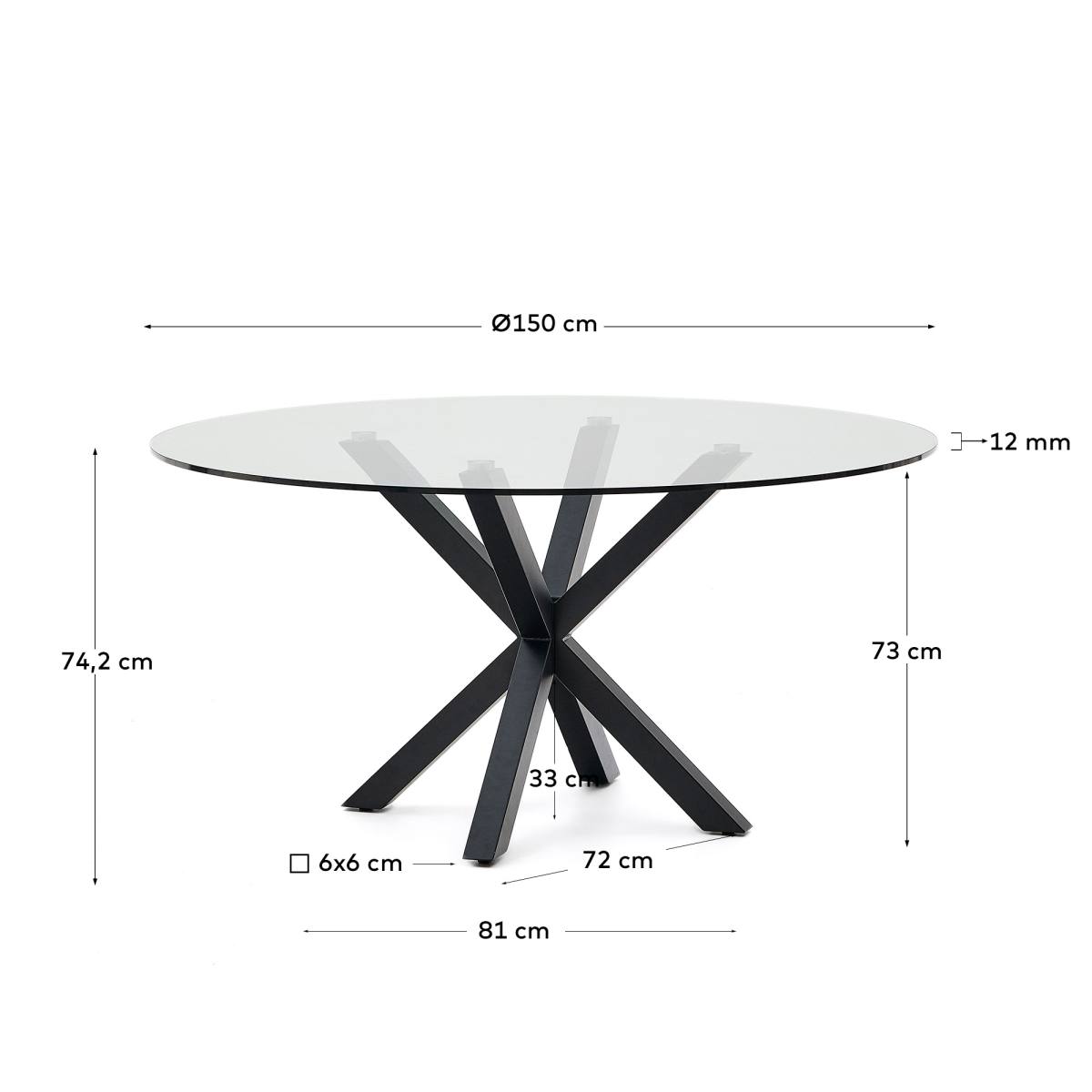 KAVE HOME Argo spisebord, rund, Spiseborde hos HomeNordic