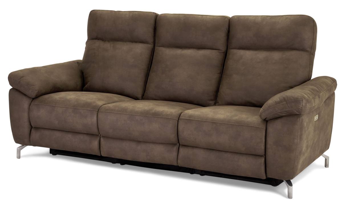 Selma 3 personers sofa med elevations sæder til nakke, ryg og ben i grå, produktbillede 2 af 7, Sofaer hos HomeNordic