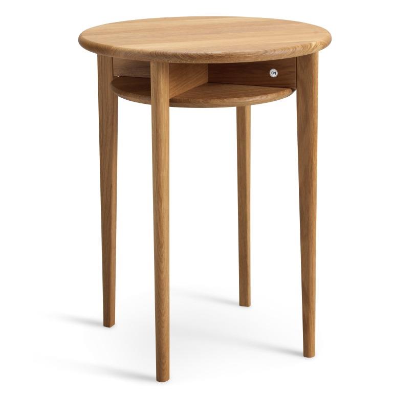 Veleta, Rundt hjørnebord i massiv eg og fem forskellige finish. Ø 43 x, produktbillede 3 af 24, Nordisk design hos HomeNordic