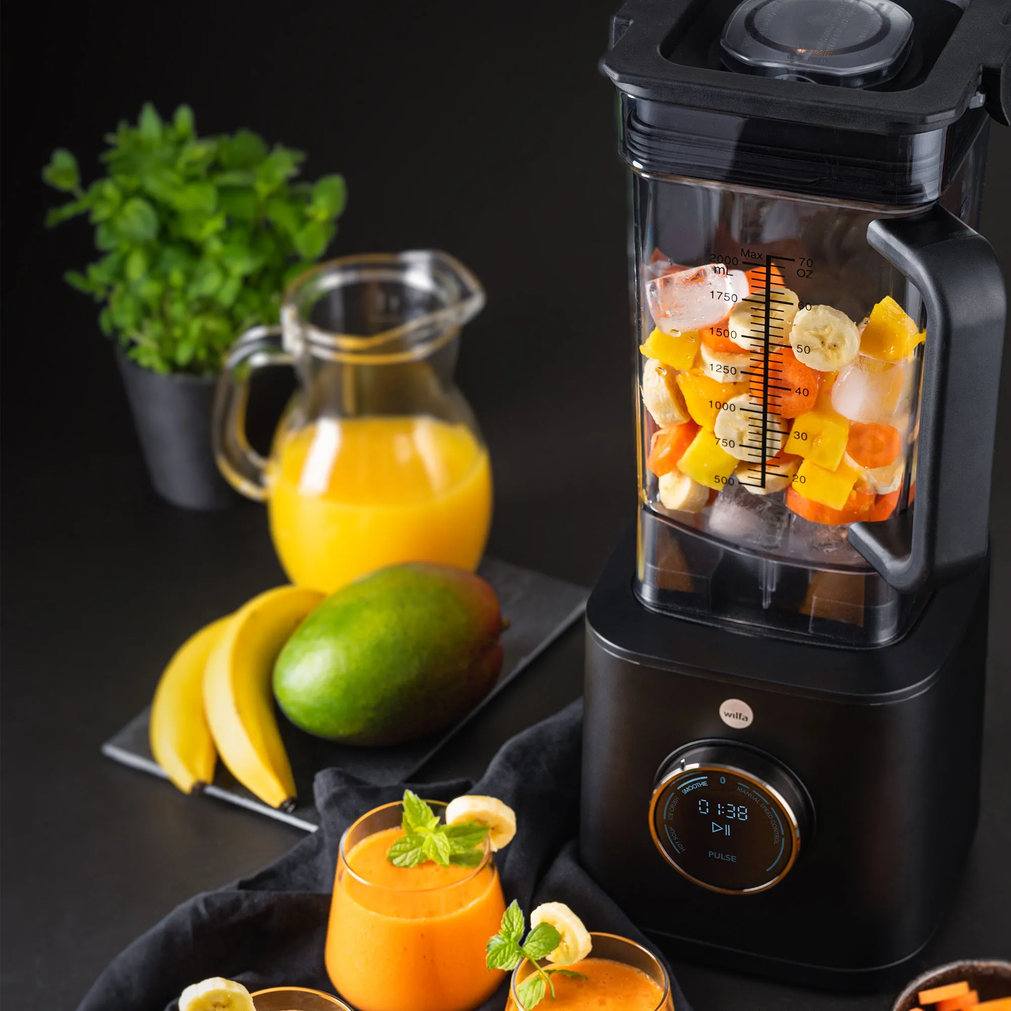 Wilfa Powerfuel XL blender 2 liter, sort, produktbillede 4 af 8, Blendere hos HomeNordic