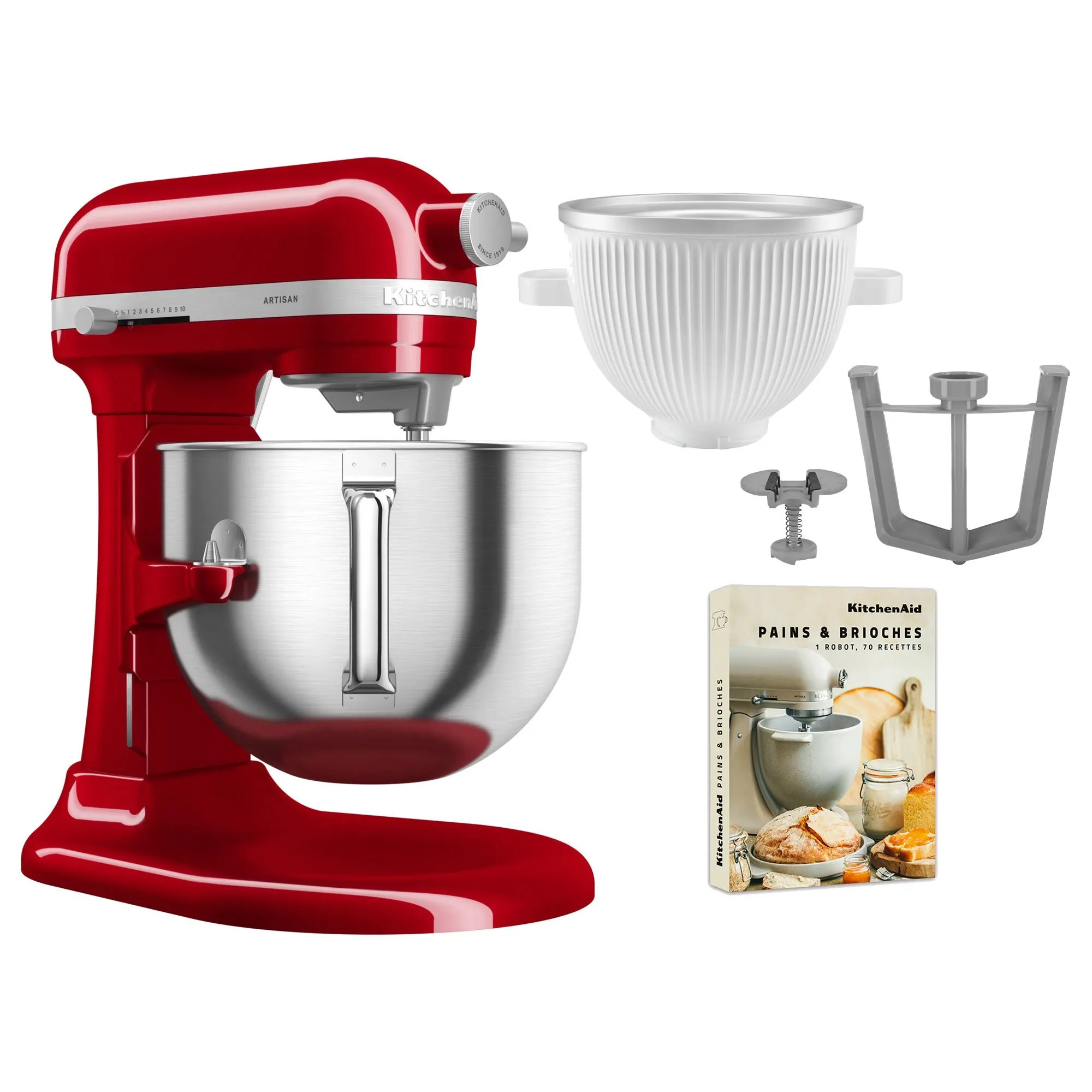Artisan 5KSM70SHXE køkkenmaskine 6,6 liter + 5KSMICM Ice Cream Maker, produktbillede 8 af 24, Røremaskiner hos HomeNordic