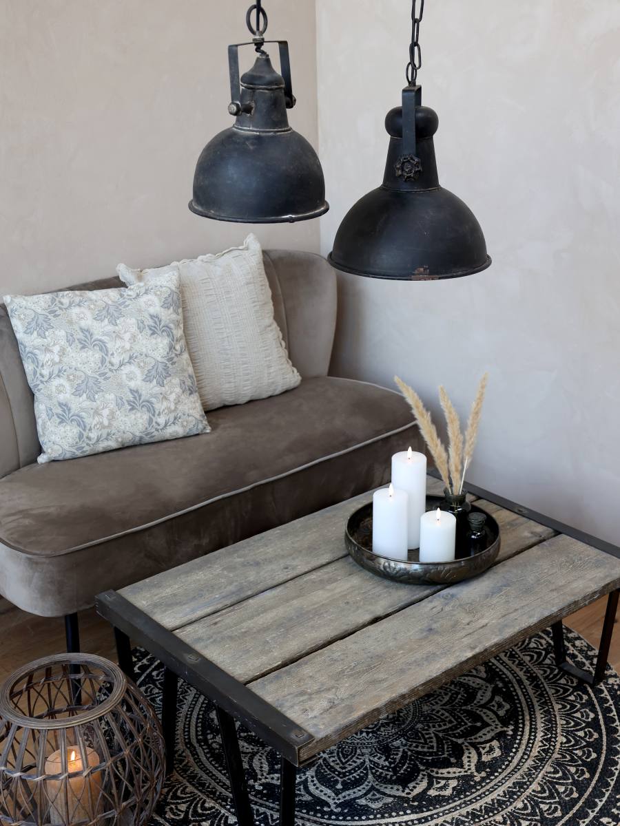 CHIC ANTIQUE FACTORY LAMPE ANTIQUE SORT, produktbillede 7 af 7, Pendler hos HomeNordic