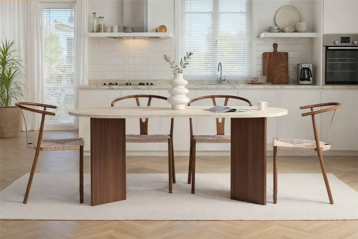 NORDVÄRK Sablin spisebord, oval, produktbillede 9 af 10, Spiseborde hos HomeNordic