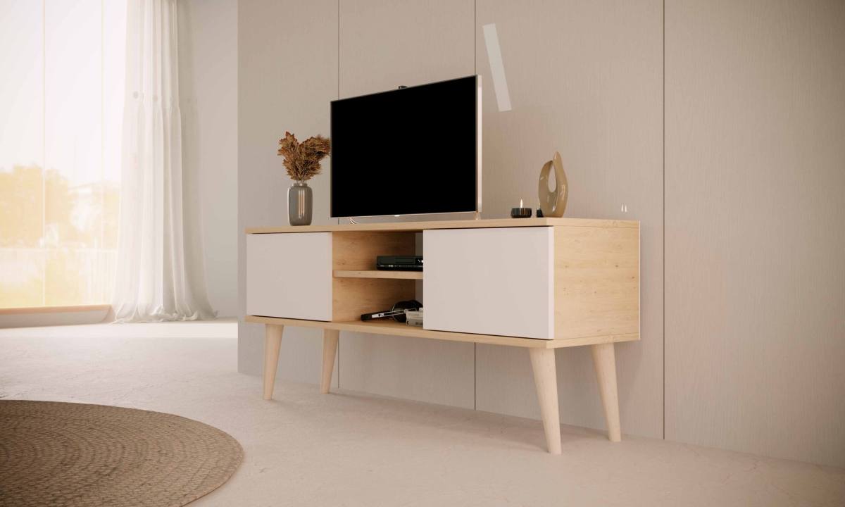 KOCOT RTV Toronto TV-bord, m. 2 låger og 1 hylde, produktbillede 6 af 7, TV-borde hos HomeNordic