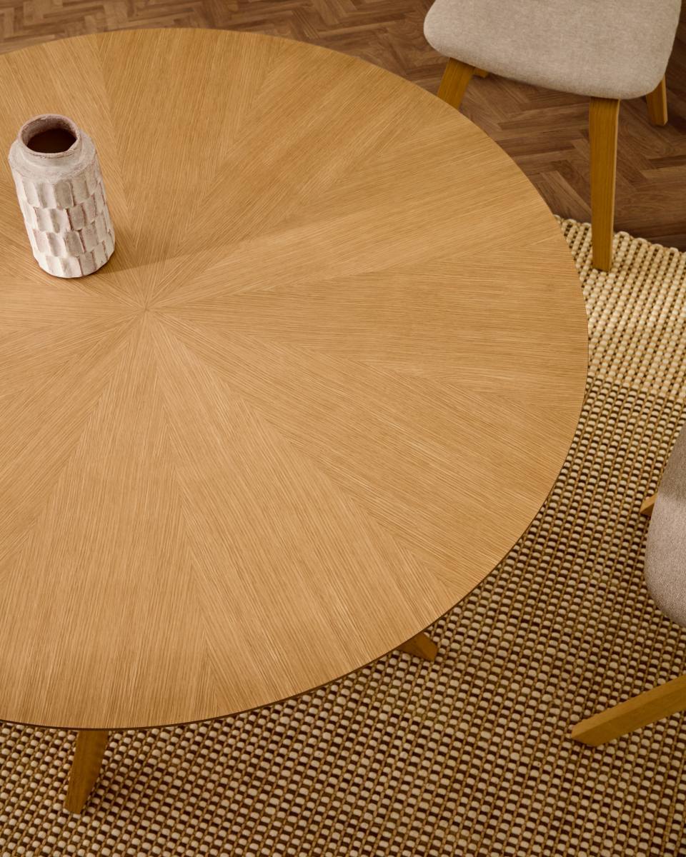 KAVE HOME Naanim spisebord, rund, produktbillede 6 af 7, Spiseborde hos HomeNordic