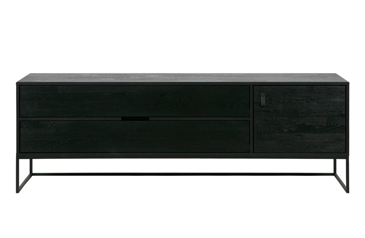 WOOOD EXCLUSIVE Silas TV-bord, m. 1 låge, 1 hylde, 2 skuffer, produktbillede 2 af 8, TV-borde hos HomeNordic