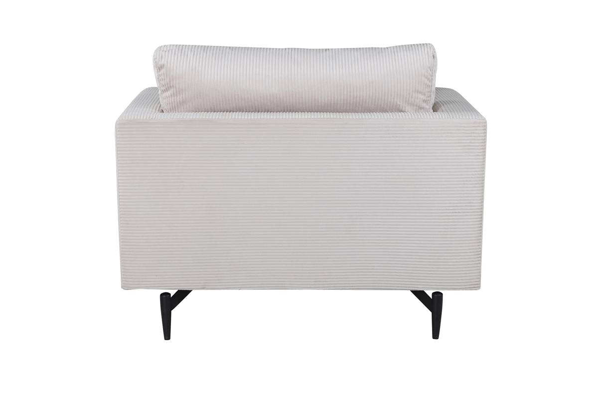 Warden - Lænestol i beige polyester fløjl, produktbillede 15 af 15, Lænestole hos HomeNordic