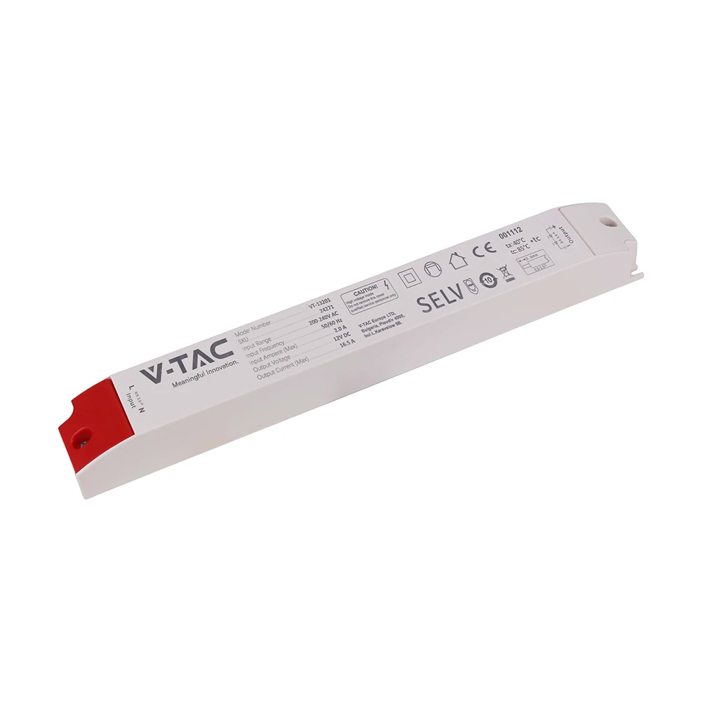 200W / 12V DC strømforsyning til LED strips, Strømforsyninger hos HomeNordic