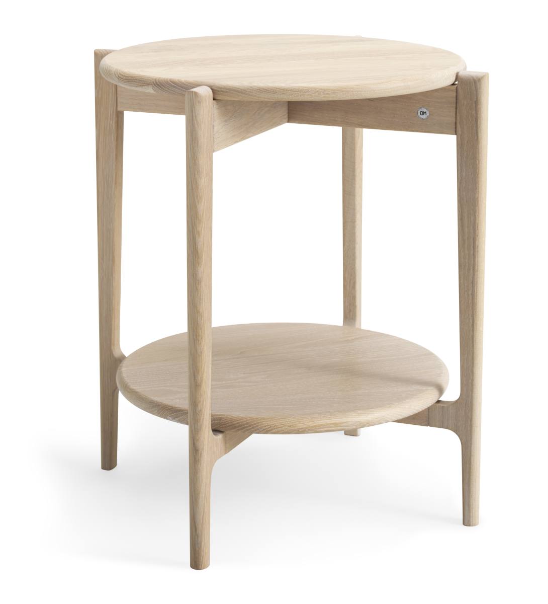 Vasa, Rundt hjørnebord i massiv eg med hylde og fem forskellige finish., produktbillede 4 af 24, Nordisk design hos HomeNordic