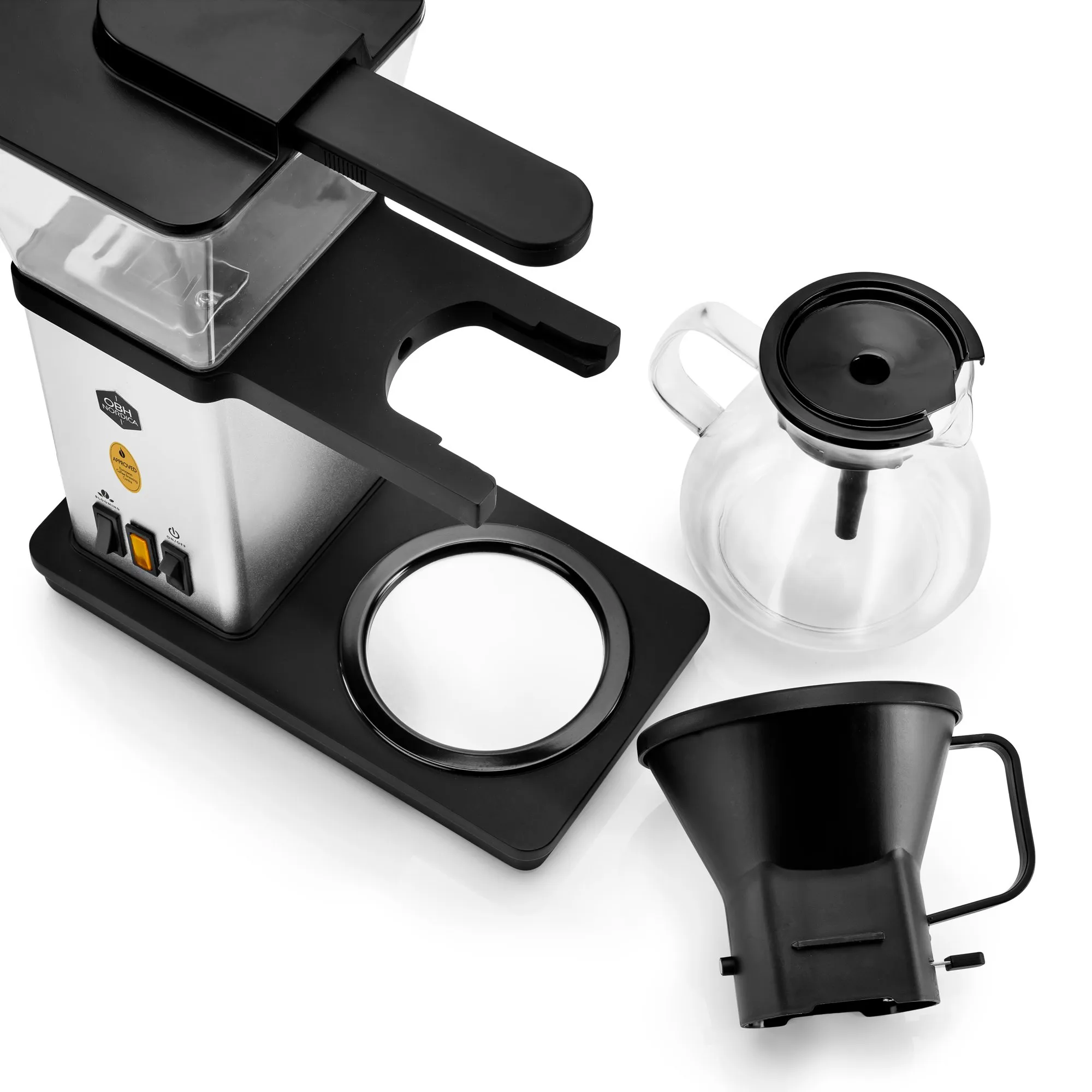 Blooming Coffee Maker 1,25 liter, sølv, produktbillede 3 af 9, Kaffemaskiner hos HomeNordic