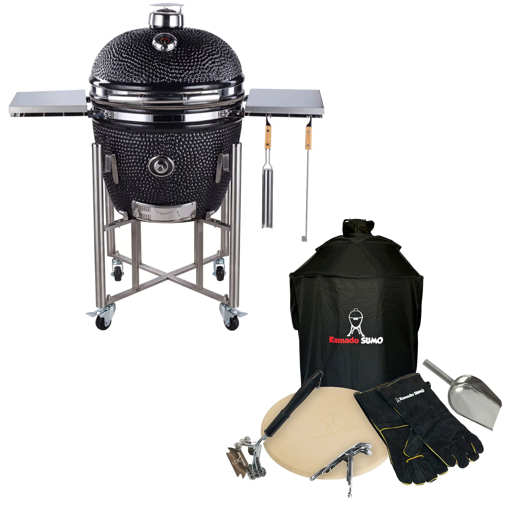 Kamado Sumo Signature Pro kulgrill + tilbehørspakke hos HomeNordic