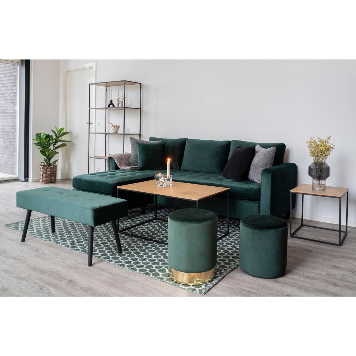 Zeta - Hjørnebord i egetræslook, produktbillede 7 af 12, Moderne designs hos HomeNordic