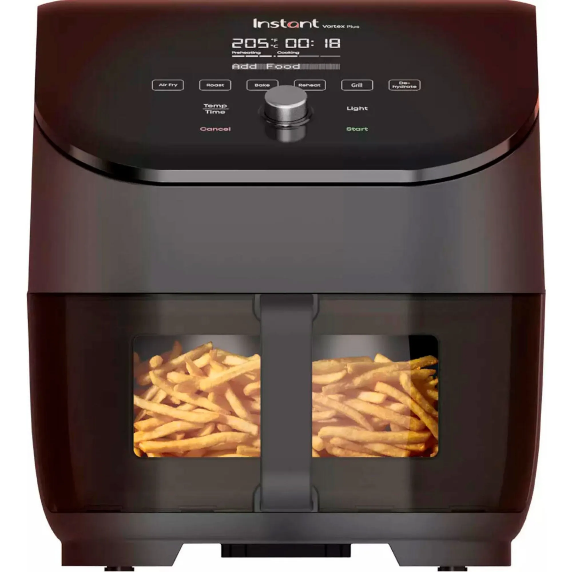 Vortex Plus ClearCook airfryer 5,7 liter, sort, Airfryers hos HomeNordic