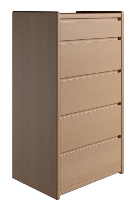 Krone kommode 50 cm bred med 5 skuffer i bøgefiner, Kommoder hos HomeNordic