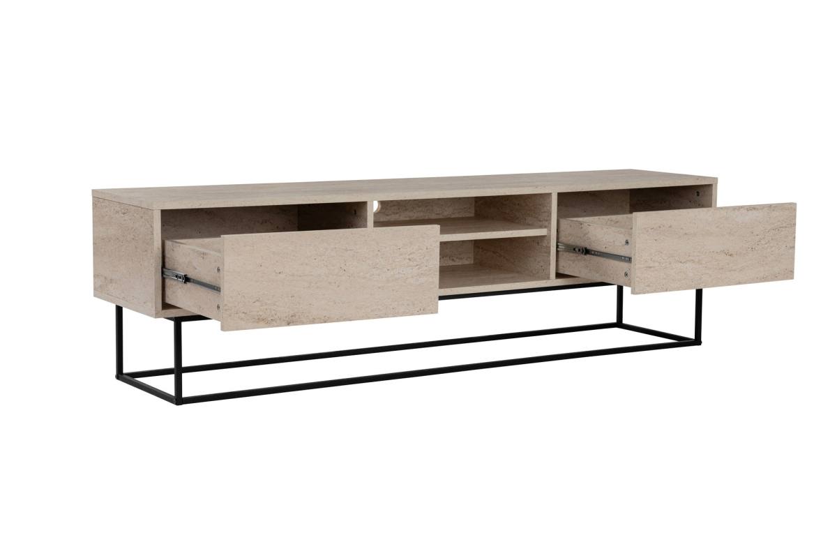 NORDVÄRK Escape 180 TV-bord, m. 1 hylde og 2 skuffer, produktbillede 4 af 12, TV-borde hos HomeNordic