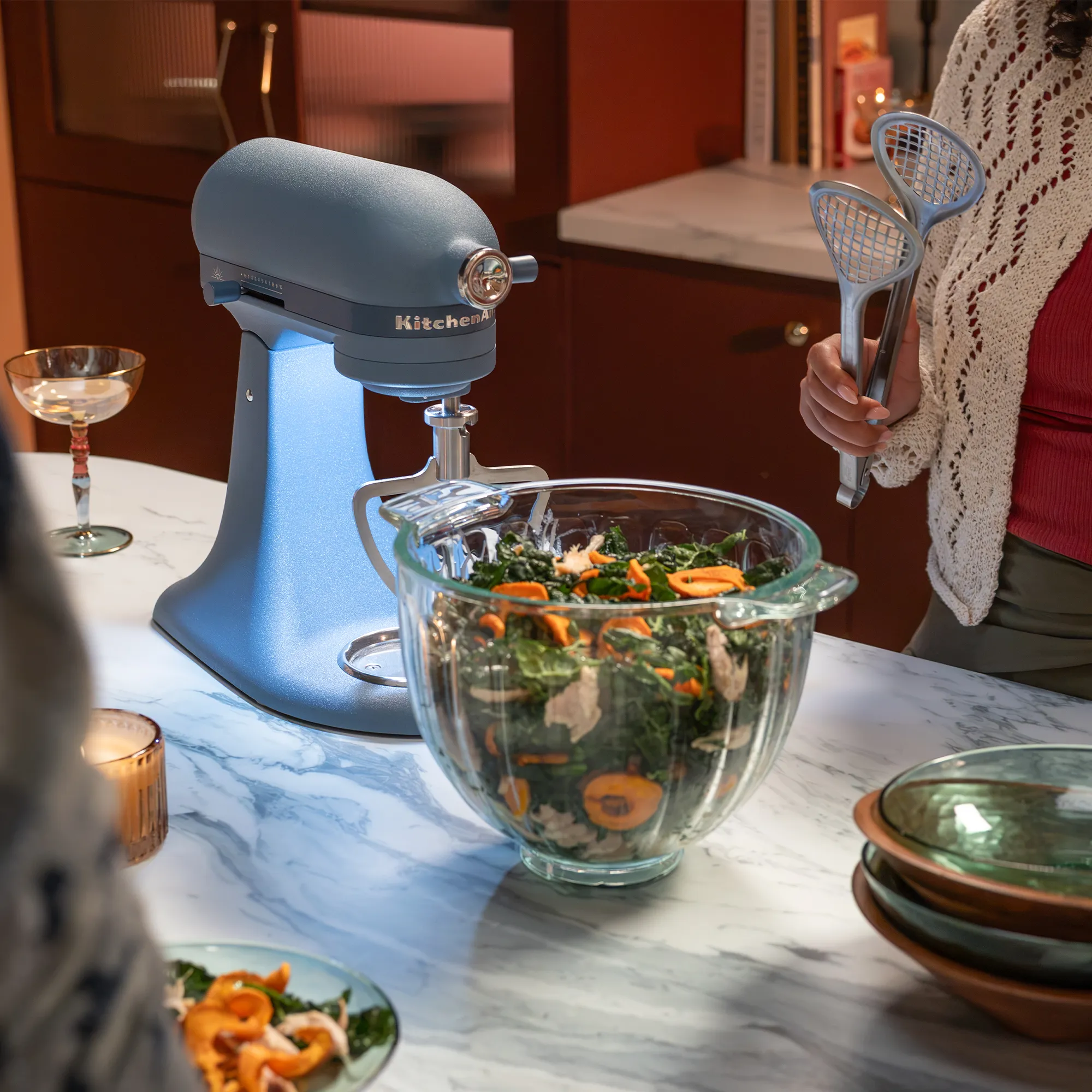 5KSM50GSVEBP Artisan Plus Luminaire køkkenmaskine, blue peppercorn, produktbillede 10 af 10, Røremaskiner hos HomeNordic