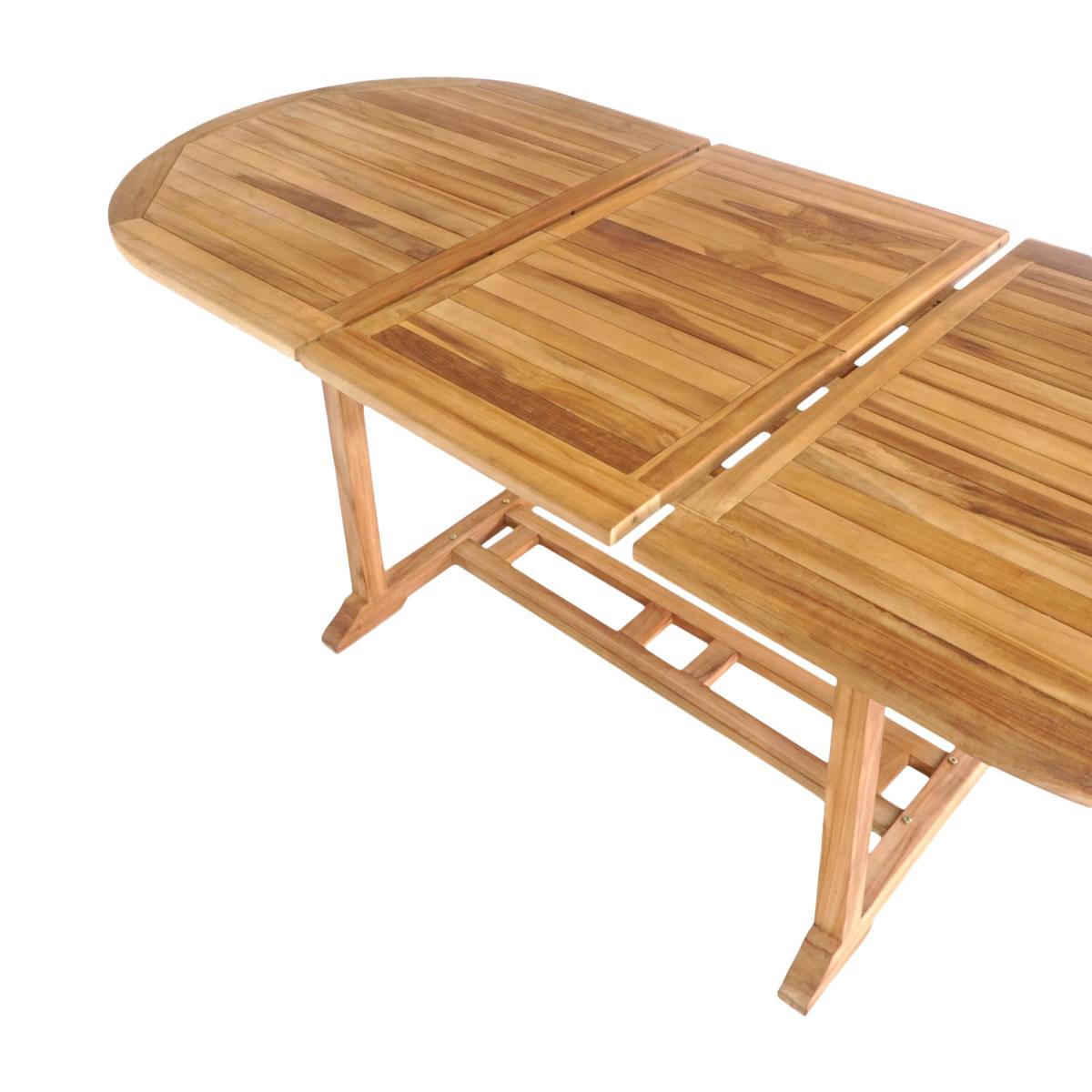 HOUSE NORDIC SALAMANCA UDTRÆKSSPISEBORD TEAK, produktbillede 4 af 4, Spiseborde hos HomeNordic
