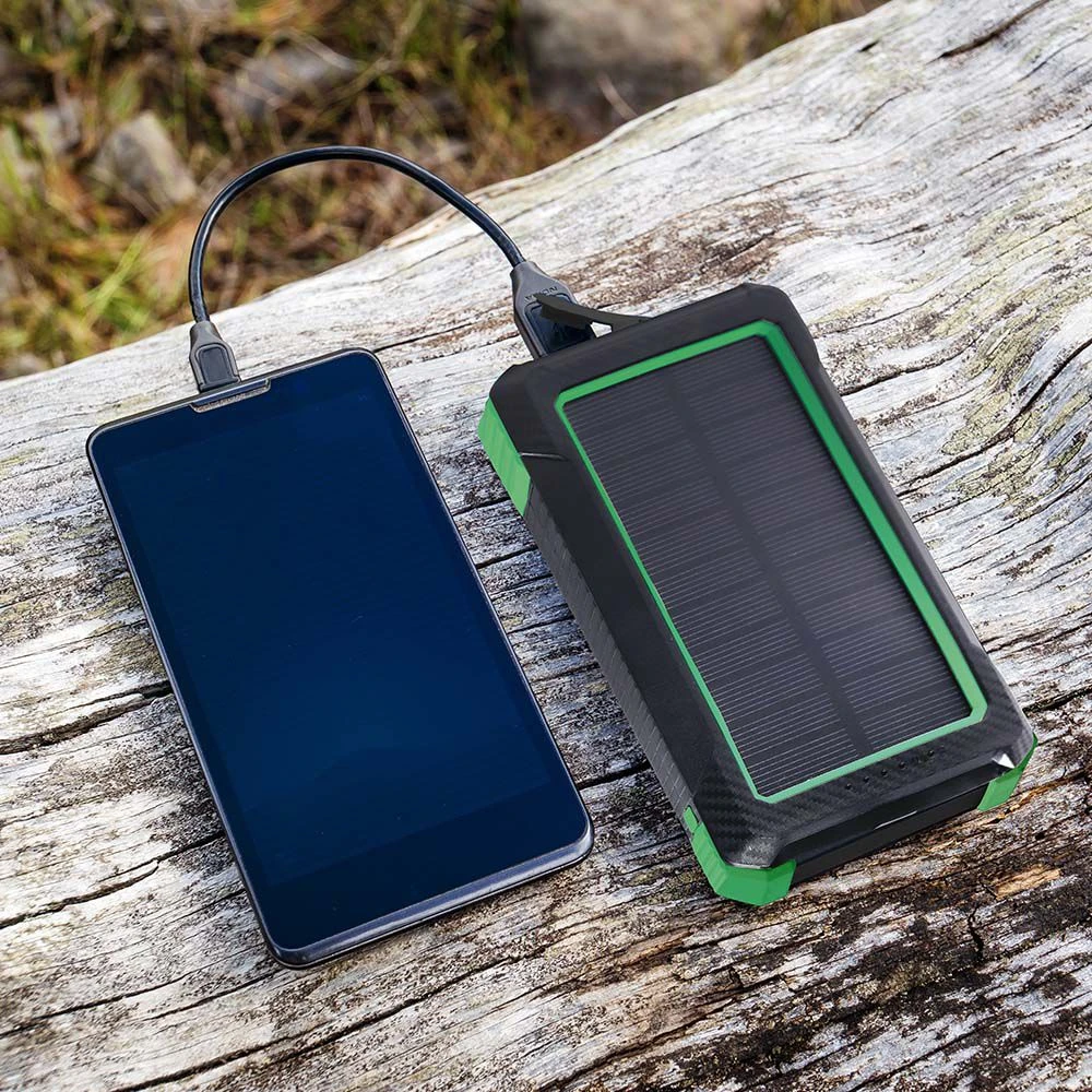 10000mAh Solar Wireless Powerbank, 10W, Powerbanks hos HomeNordic