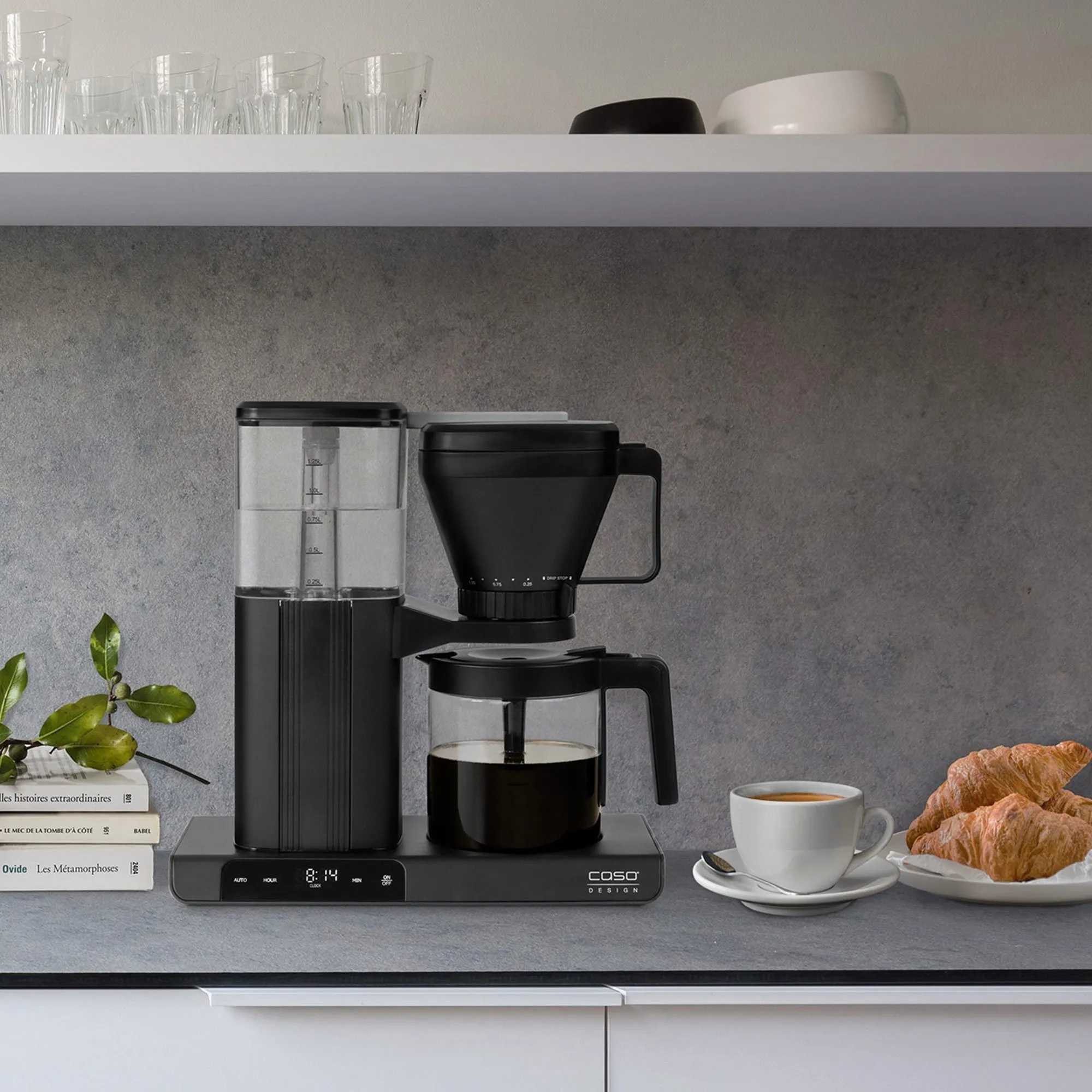 Aroma Sense kaffemaskine 1,25 liter, sort, produktbillede 8 af 8, Kaffemaskiner hos HomeNordic