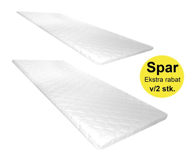 King Plus 2 stk vendbar topmadras med koldskum 90 x 200 x6 cm med, Madrasser hos HomeNordic