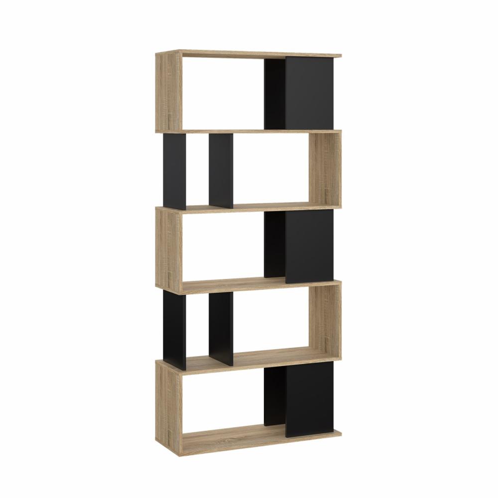 Puzzle bogreol 80 x 174 cm i egelook/, Bogreoler hos HomeNordic