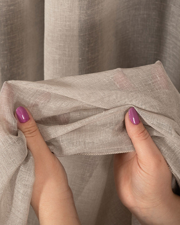 PETRA – Tyndt wavegardin, Beige, produktbillede 2 af 6, Gardiner hos HomeNordic