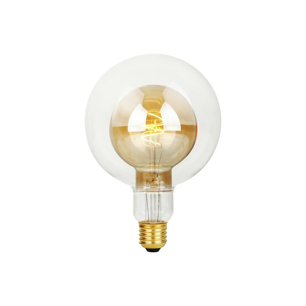 E27 4,9W LED Filament Double Globe G125, Glas hos HomeNordic