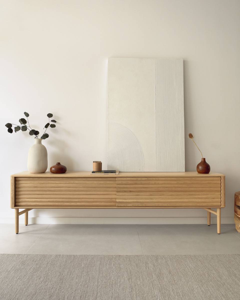 KAVE HOME Lenon TV-bord m. 2 skydelåger, produktbillede 12 af 13, TV-borde hos HomeNordic