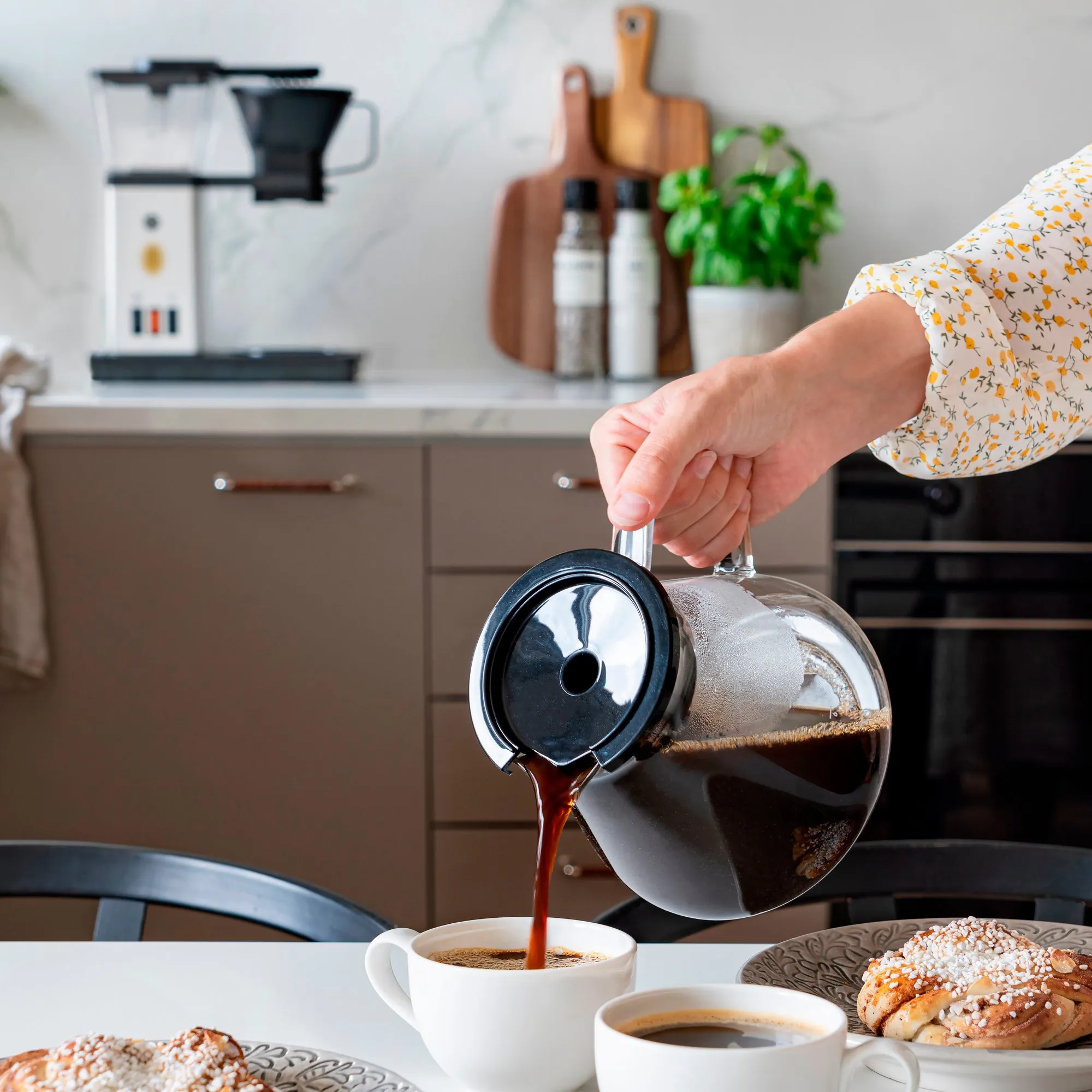 Blooming Coffee Maker 1,25 liter, sølv, produktbillede 7 af 9, Kaffemaskiner hos HomeNordic