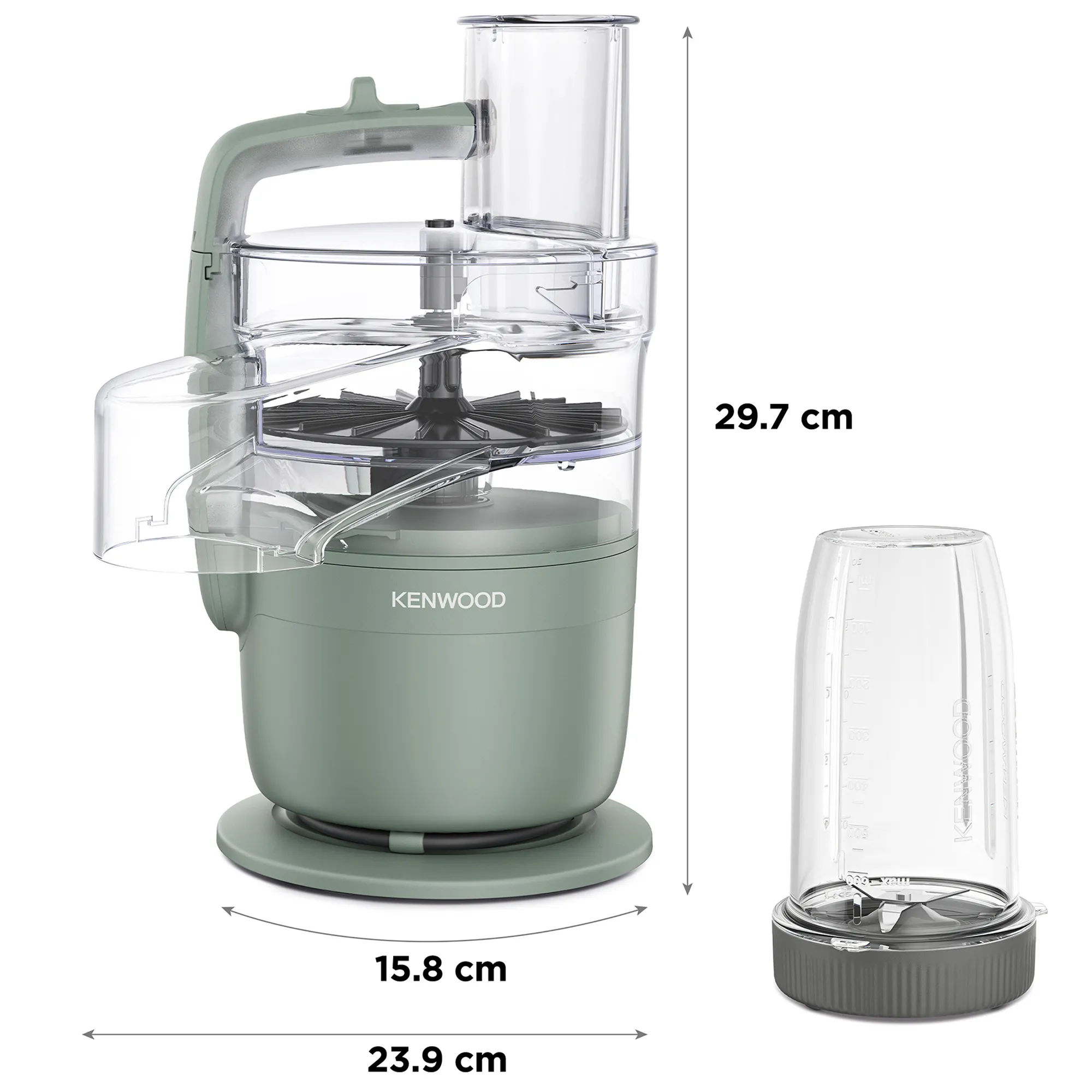 FDP23.380.GR foodprocessor, grøn, Foodprocessorer hos HomeNordic