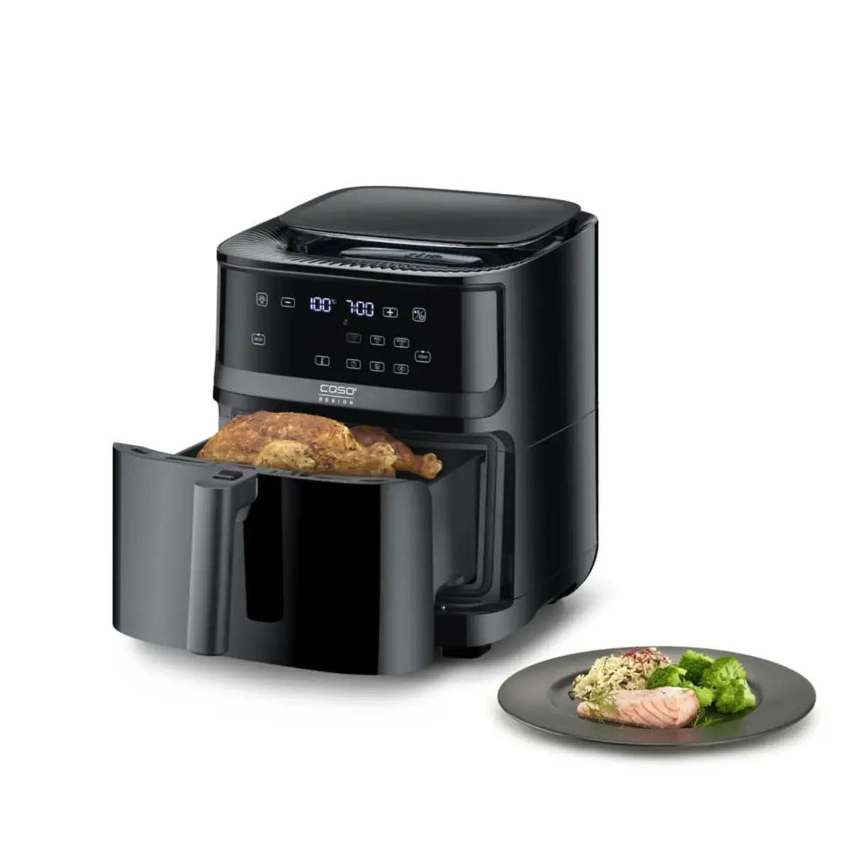 700 Steam & Airfryer 7 liter, svart, produktbillede 2 af 11, Airfryers hos HomeNordic